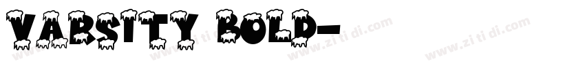 Varsity Bold字体转换